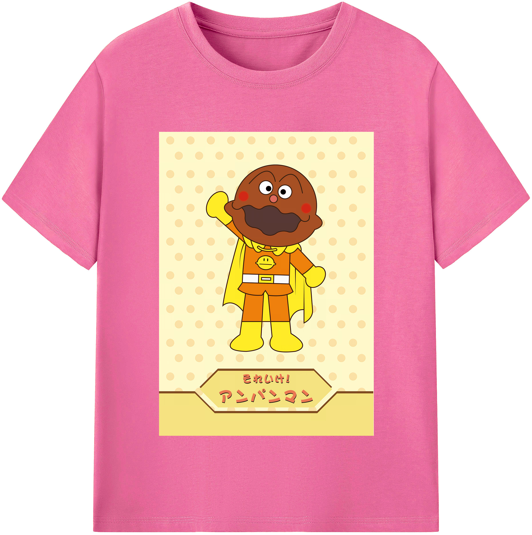 （画像用） アンパンマン Anpanman レディースカジュアルプリントTシャツ（綿100％）